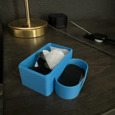 Khay Đựng Miếng Dán Miệng (Mouthtape) Có Ngăn Rác Tiện Lợi Cho Bàn Ngủ