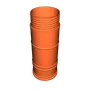 Ống đựng cuộn giấy phong cách Samurai (Samurai scroll case) in 3D - Image 2