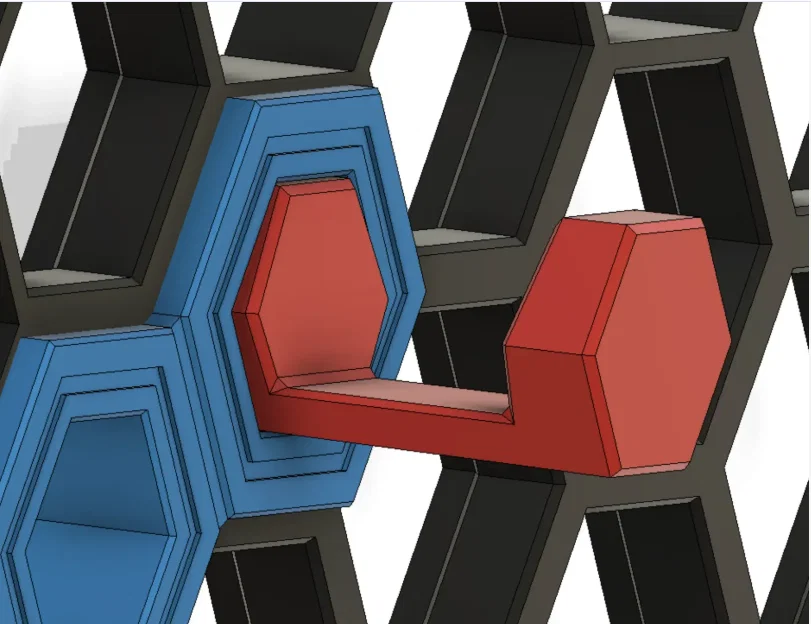 Bảng treo tường tổ ong Honeycomb Storage Wall tùy biến cho mọi không gian - Image 3