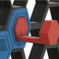 Bảng treo tường tổ ong Honeycomb Storage Wall tùy biến cho mọi không gian - Thumbnail 3