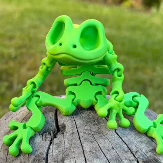 Mô hình ếch xương linh hoạt Articulated Skeleton Frog (in 3D)