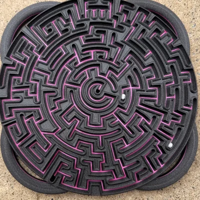 Mô hình mê cung tròn Incredible Round Marble Maze giải trí cực đã