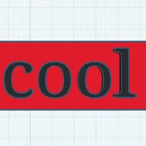 Con dấu in 3D chữ COOL độc đáo cho mọi người