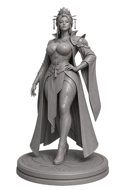 Tượng Cyber Lotus Empress Statue - Image 1
