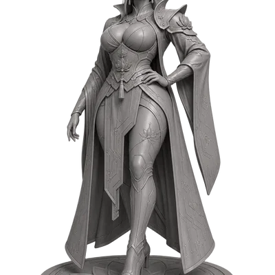 Tượng Cyber Lotus Empress Statue