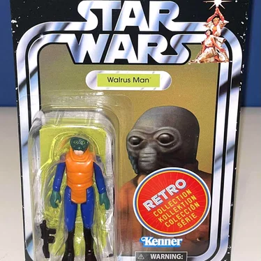 Mô hình 3D Walrus Man Ponda Baba Star Wars (Phong cách Kenner)