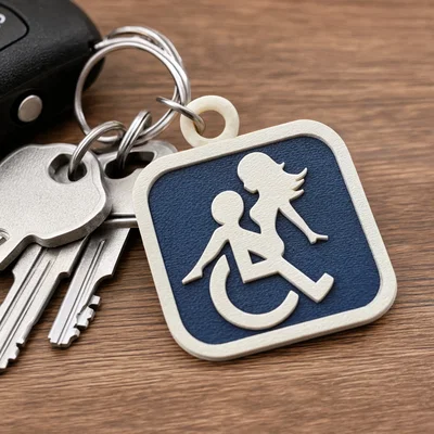 Móc Khóa Accessible Companion Keychain