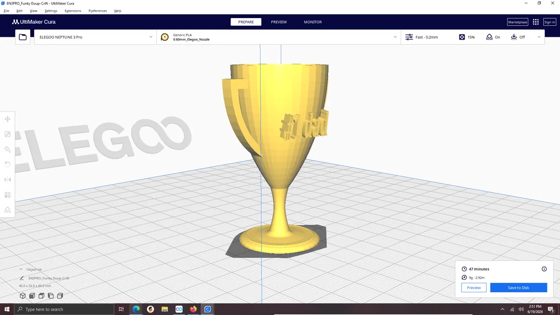 Mô hình cúp 3D in #1 Dad làm quà tặng ngày của Cha ý nghĩa - Image 3