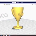 Mô hình cúp 3D in #1 Dad làm quà tặng ngày của Cha ý nghĩa - Thumbnail 3