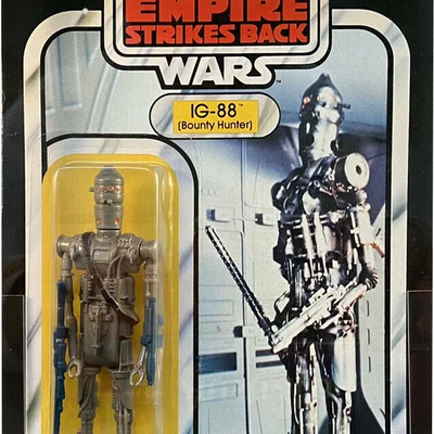 Mô hình 3D nhân vật IG-88 Star Wars phong cách Kenner cổ điển