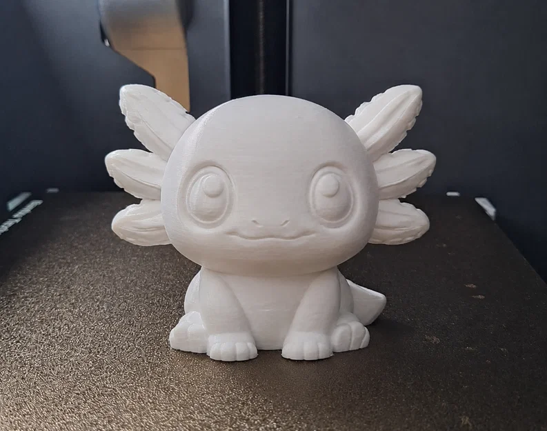 Mô hình 3D Chibi Baby Axolotl đáng yêu để trang trí - Image 1