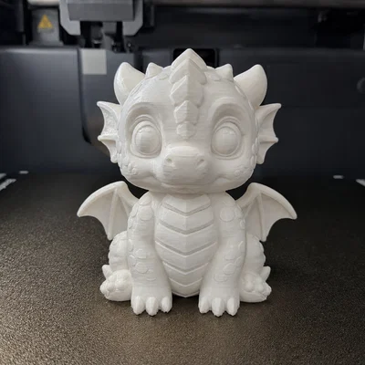 Mô hình 3D Chibi Baby Dragon: Chú Rồng Con Dễ Thương Dễ In