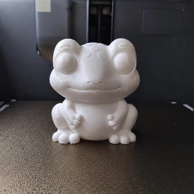 Mô hình Chibi Baby Frog 3D siêu đáng yêu để trang trí bàn làm việc