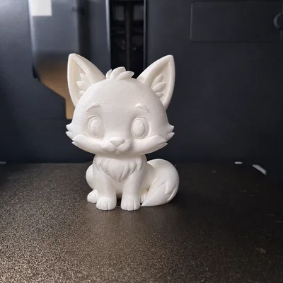 Mô hình Chibi Baby Fox dễ thương trang trí bàn làm việc