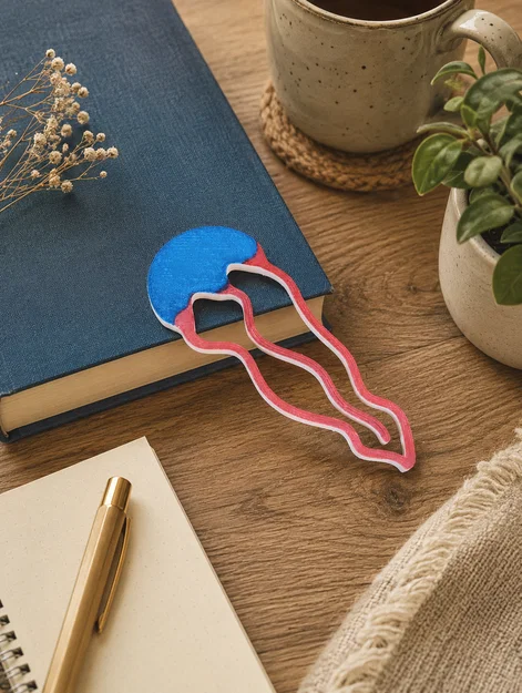 Bookmark Sứa Dễ Thương – STL In 3D - Image 2