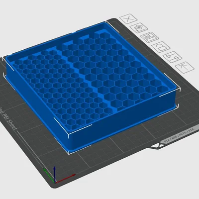 Khay 3D Tổ Ong Sắp Xếp Pin AA AAA Gọn Gàng Cho Ngăn Kéo