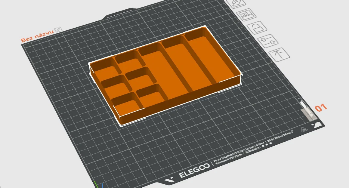 Khay chia ngăn 12 ô cho hộp đựng đồ nghề Sbox - In 3D tiện lợi - Image 1