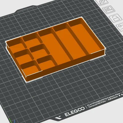 Khay chia ngăn 12 ô cho hộp đựng đồ nghề Sbox - In 3D tiện lợi