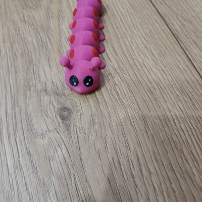 Mô hình chú sâu Flexi Caterpillar linh hoạt - Móc khóa dễ thương