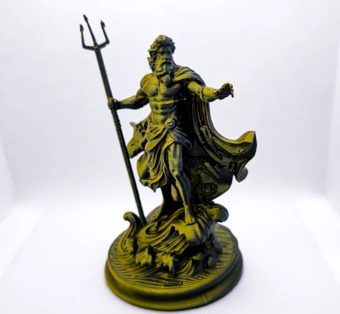 Tượng Poseidon (Greek Mythology) – Mô hình in 3D STL chi tiết cao - Image 1