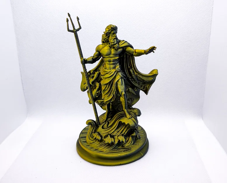 Tượng Poseidon (Greek Mythology) – Mô hình in 3D STL chi tiết cao - Image 3
