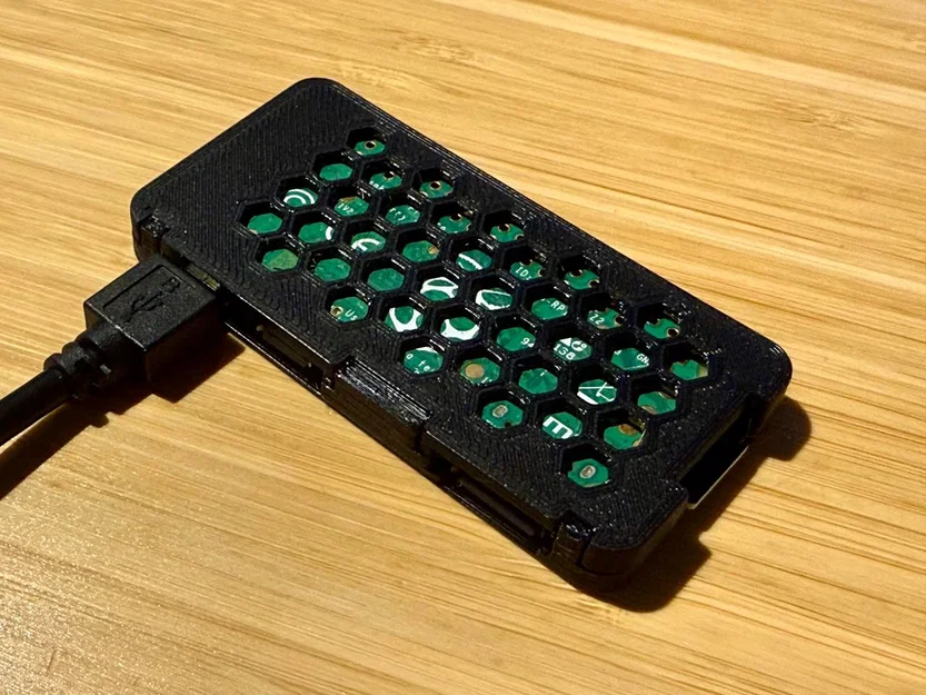 Vỏ Case 3D Raspberry Pi Zero 2 W Có Thông Gió Tổ Ong (Hinged) - Image 1