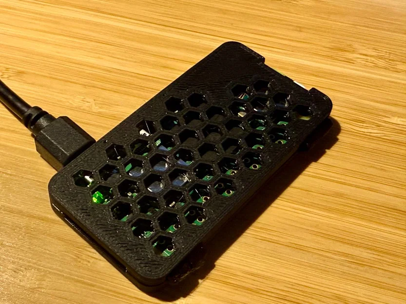 Vỏ Case 3D Raspberry Pi Zero 2 W Có Thông Gió Tổ Ong (Hinged) - Image 2