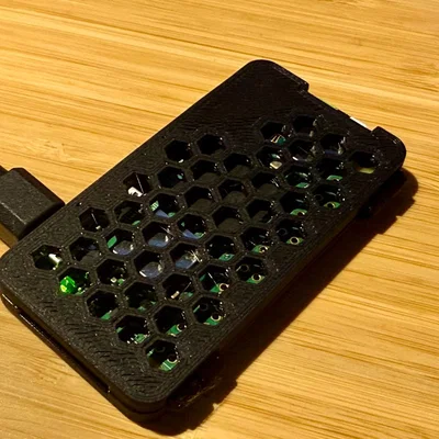 Vỏ Case 3D Raspberry Pi Zero 2 W Có Thông Gió Tổ Ong (Hinged)