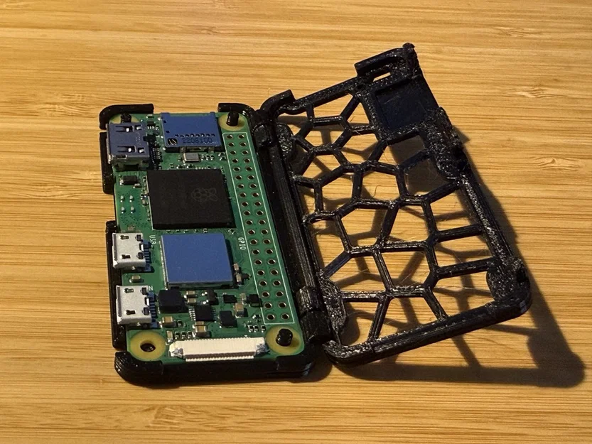 Vỏ Case 3D Raspberry Pi Zero 2 W Có Thông Gió Tổ Ong (Hinged) - Image 5