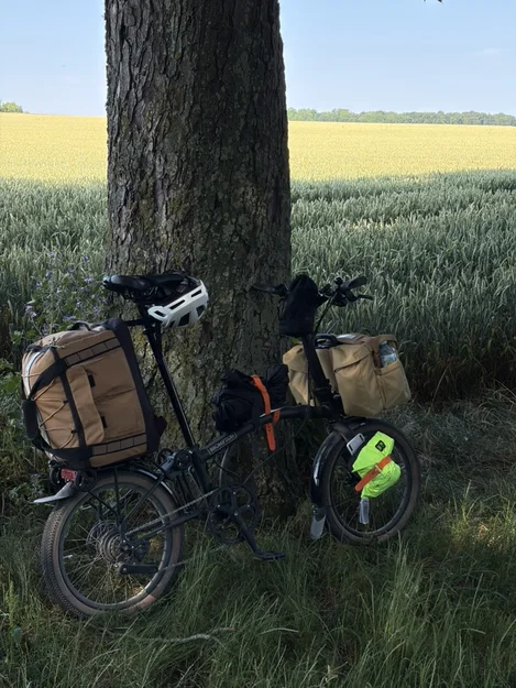 Baga cho Brompton: Rack phuộc G Line + Rack khung cho mọi Brompton - Image 1