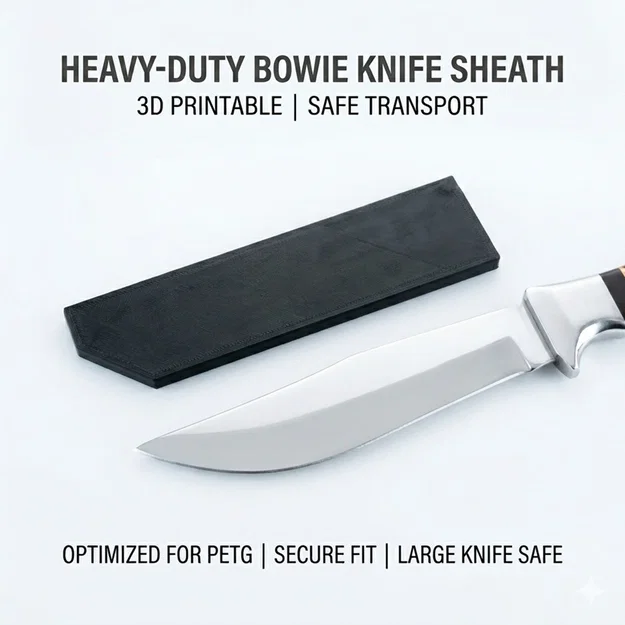 Vỏ bao dao Bowie siêu bền (PETG tối ưu cho vận chuyển an toàn) - Image 1