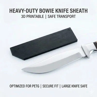 Vỏ bao dao Bowie siêu bền (PETG tối ưu cho vận chuyển an toàn)