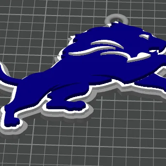 Mô hình dây chuyền Detroit Lions Oversized Fan Chain - Phụ kiện cho fan