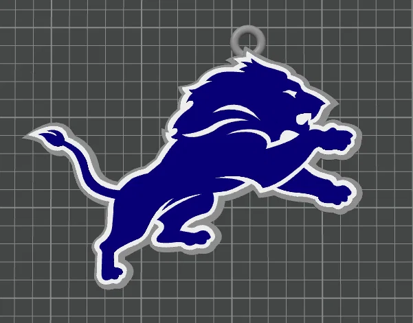 Mô hình dây chuyền Detroit Lions Oversized Fan Chain - Phụ kiện cho fan - Image 3