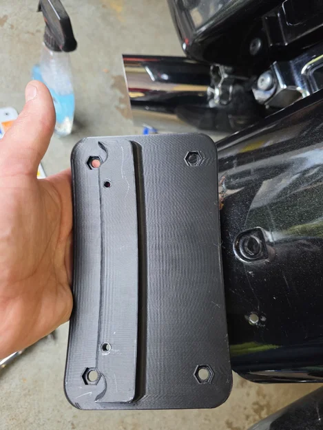 Pát Dời Biển Số Cho Harley Touring (License Plate Bracket) - Image 2