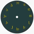 Đồng hồ treo tường Tengwar — chữ số Elf hệ 12 (Duodecimal) - Thumbnail 4
