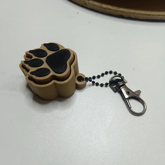 Móc Khóa Fidget Click Hình Bàn Chân Cún (Dog Paw Clicker) - Image 2