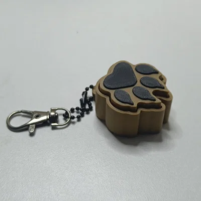 Móc Khóa Fidget Click Hình Bàn Chân Cún (Dog Paw Clicker)