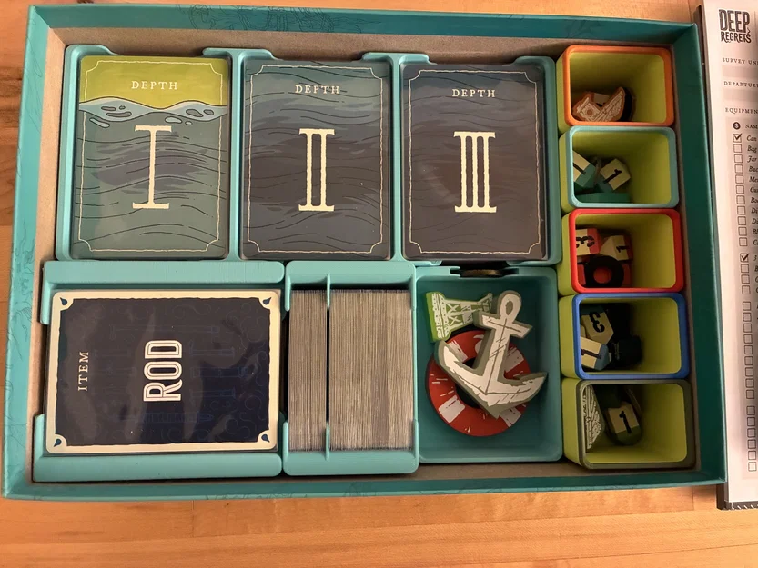 Bộ khay đựng (insert) cho game Deep Regrets - Image 2