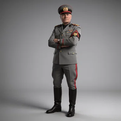 Mô hình 3D nhân vật lịch sử Benito Mussolini tỉ lệ 1:35