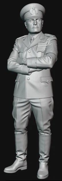 Mô hình 3D nhân vật lịch sử Benito Mussolini tỉ lệ 1:35 - Image 3