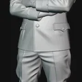 Mô hình 3D nhân vật lịch sử Benito Mussolini tỉ lệ 1:35 - Thumbnail 3