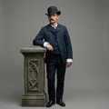 Mô hình 3D nhân vật Bat Masterson - Biểu tượng huyền thoại miền Tây - Thumbnail 1
