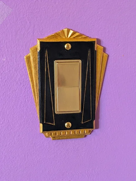 Ốp che công tắc Decora 1 khe phong cách Art Deco - Image 1