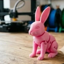 Mô hình chú thỏ linh hoạt 3D - Đồ chơi trang trí cực đáng yêu