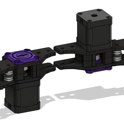 Voron Trident R2 mod pin motor AB & short shaft double shear (monolith + Crazy Ivan)