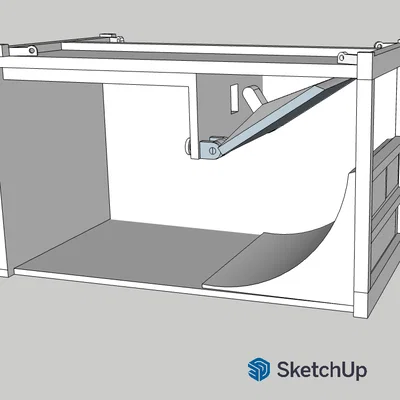 Mô hình Komprimator (Thùng chứa nén rác) in 3D chi tiết