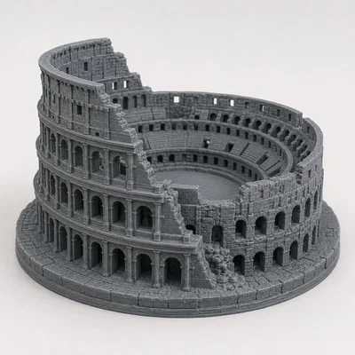 Mô hình 3D Đấu trường La Mã (Colosseum) chi tiết sắc nét