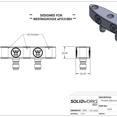 Adapter giá giữ đầu phun máy rửa áp lực Westinghouse Electric (ePX3100V)