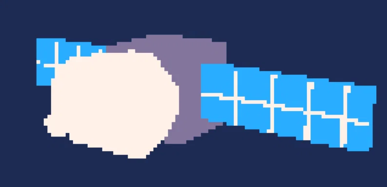 Mô hình vệ tinh phong cách Pixel Art độc đáo cho máy in 3D - Image 1
